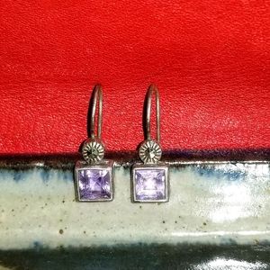 Amethyst 925 Silver Earrings